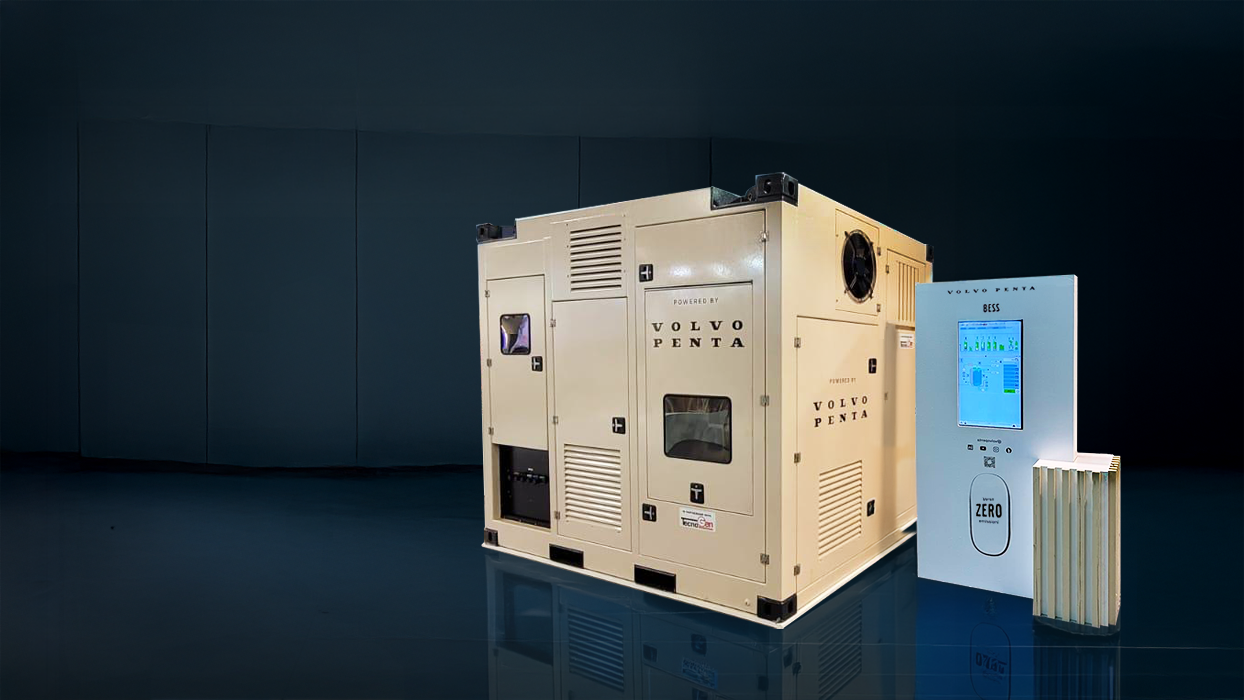Zero emissions battery-powered generator by Area 51 with Volvo Penta technology